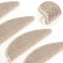 Felpudos para escaleras 15 uds 56x17x3 cm Beige Claro Semicircular en Hogar | Comprar online en Foru.es