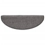 Felpudos para escaleras 15 unidades 65x21x4 cm Beige y Gris Semicircular Grande en Hogar | Comprar online en Foru.es