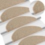 Felpudos para escaleras 15 uds 65x21x4 cm Beige oscuro Semicircular Grande en Hogar | Comprar online en Foru.es