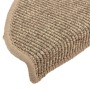 Felpudos para escaleras 15 uds 65x21x4 cm Beige oscuro Semicircular Grande en Hogar | Comprar online en Foru.es