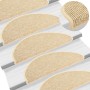 Felpudos para escaleras 15 uds 65x21x4 cm Beige Claro Semicircular Grande en Hogar | Comprar online en Foru.es