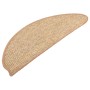 Felpudos para escaleras 15 uds 65x21x4 cm Marrón claro Semicircular Grande en Hogar | Comprar online en Foru.es