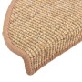 Felpudos para escaleras 15 uds 65x21x4 cm Marrón claro Semicircular Grande en Hogar | Comprar online en Foru.es