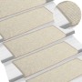 Alfombrillas para escaleras 15 unidades 65x21x4 cm Borde rectangular plateado en Hogar | Comprar online en Foru.es