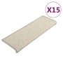 Alfombrillas para escaleras 15 unidades 65x21x4 cm Borde rectangular plateado en Hogar | Comprar online en Foru.es