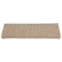 Felpudos para escaleras 15 unidades 65x21x4 cm Beige oscuro Borde rectangular en Hogar | Comprar online en Foru.es
