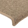 Felpudos para escaleras 15 unidades 65x21x4 cm Beige oscuro Borde rectangular en Hogar | Comprar online en Foru.es
