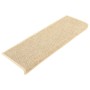Alfombrillas para escaleras 15 unidades 65x21x4 cm Beige claro Borde rectangular en Hogar | Comprar online en Foru.es