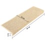 Alfombrillas para escaleras 15 unidades 65x21x4 cm Beige claro Borde rectangular en Hogar | Comprar online en Foru.es