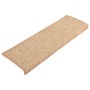 Alfombrillas para escaleras 15 unidades 65x21x4 cm Marrón claro Borde rectangular en Hogar | Comprar online en Foru.es