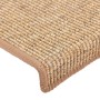 Alfombrillas para escaleras 15 unidades 65x21x4 cm Marrón claro Borde rectangular en Hogar | Comprar online en Foru.es