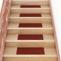 Felpudos autoadhesivos para escaleras, 15 unidades, 60 x 25 cm, color burdeos, rectangulares en Hogar | Comprar online en Foru.e