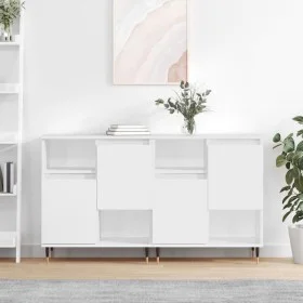 Aparadores 2 piezas madera contrachapada blanco de vidaXL, Aparadores - Ref: Foro24-3190117, Precio: 115,62 €, Descuento: %