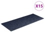 Felpudos autoadhesivos para escaleras, 15 unidades, 60 x 25 cm, gris azul, rectangulares en Hogar | Comprar online en Foru.es