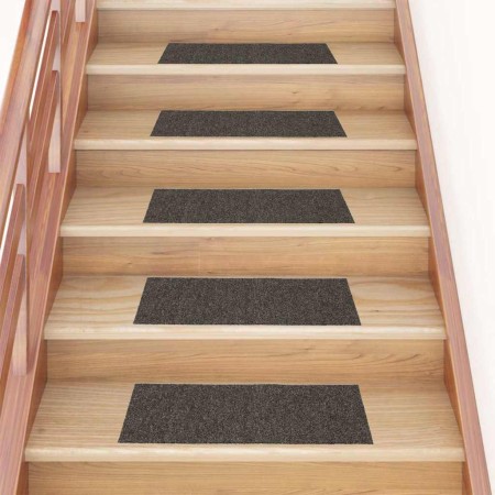 Felpudos autoadhesivos para escaleras, 15 unidades, 60 x 25 cm, antracita, rectangulares en Hogar | Comprar online en Foru.es