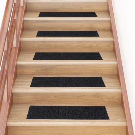 Felpudos autoadhesivos para escaleras, 15 unidades, 76 x 20 cm, rectangulares, negros en Hogar | Comprar online en Foru.es