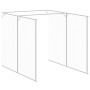 Caseta perros con corral acero galvanizado gris 165x863x181 cm de vidaXL, Casetas para perros - Ref: Foro24-3189101, Precio: ...
