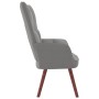 Sillón de relax de terciopelo gris claro de vidaXL, Sillones - Ref: Foro24-328051, Precio: 103,88 €, Descuento: %