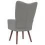 Sillón de relax de terciopelo gris claro de vidaXL, Sillones - Ref: Foro24-328051, Precio: 112,86 €, Descuento: %
