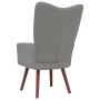 Sillón de relax de terciopelo gris claro de vidaXL, Sillones - Ref: Foro24-328051, Precio: 103,88 €, Descuento: %