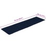 Felpudos autoadhesivos para escaleras, 15 unidades, 76 x 20 cm, color azul marino, rectangulares en Hogar | Comprar online en Fo