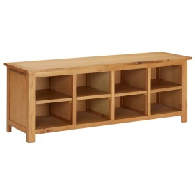 Mueble zapatero de madera maciza de roble 114x37x45 cm en Zapateros y organizadores de calzado | Comprar online en Foru.es