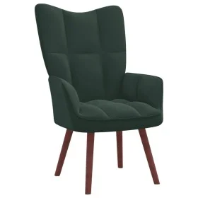 Sillón de relax de terciopelo verde oscuro de vidaXL, Sillones - Ref: Foro24-328053, Precio: 98,76 €, Descuento: %