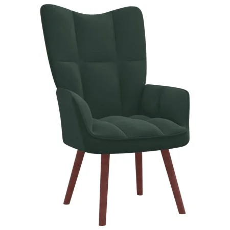 Sillón de relax de terciopelo verde oscuro de vidaXL, Sillones - Ref: Foro24-328053, Precio: 98,76 €, Descuento: %