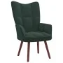 Sillón de relax de terciopelo verde oscuro de vidaXL, Sillones - Ref: Foro24-328053, Precio: 98,76 €, Descuento: %