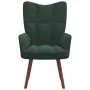 Sillón de relax de terciopelo verde oscuro de vidaXL, Sillones - Ref: Foro24-328053, Precio: 98,76 €, Descuento: %