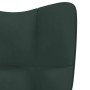 Sillón de relax de terciopelo verde oscuro de vidaXL, Sillones - Ref: Foro24-328053, Precio: 110,21 €, Descuento: %