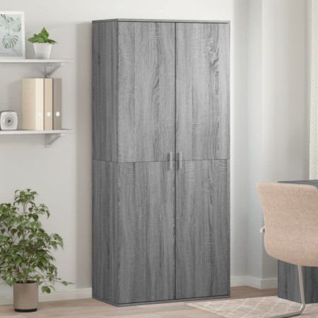 Mueble zapatero madera de ingeniería gris Sonoma 80x39x178 cm en Zapateros y organizadores de calzado | Comprar online en Foru.e