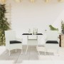 Set comedor jardín 3 pzas cojines ratán sintético vidrio blanco en Conjuntos de jardín | Comprar online en Foru.es