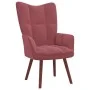 Sillón de relax de terciopelo rosa de vidaXL, Sillones - Ref: Foro24-328055, Precio: 128,77 €, Descuento: %