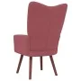 Sillón de relax de terciopelo rosa de vidaXL, Sillones - Ref: Foro24-328055, Precio: 128,77 €, Descuento: %