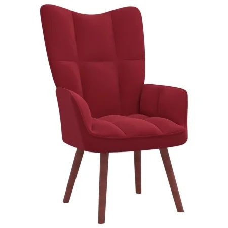 Sillón de relax de terciopelo rojo vino tinto de vidaXL, Sillones - Ref: Foro24-328056, Precio: 128,03 €, Descuento: %