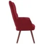 Sillón de relax de terciopelo rojo vino tinto de vidaXL, Sillones - Ref: Foro24-328056, Precio: 128,03 €, Descuento: %
