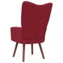 Sillón de relax de terciopelo rojo vino tinto de vidaXL, Sillones - Ref: Foro24-328056, Precio: 128,03 €, Descuento: %