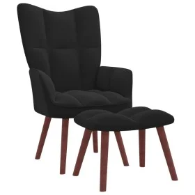 Entspannungssessel mit schwarzem Samthocker von vidaXL, Sessel - Ref: Foro24-328068, Preis: 120,99 €, Rabatt: %