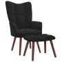 Entspannungssessel mit schwarzem Samthocker von vidaXL, Sessel - Ref: Foro24-328068, Preis: 120,99 €, Rabatt: %