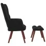 Entspannungssessel mit schwarzem Samthocker von vidaXL, Sessel - Ref: Foro24-328068, Preis: 120,99 €, Rabatt: %