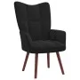 Black velvet recliner by vidaXL, Armchairs - Ref: Foro24-328057, Price: 112,01 €, Discount: %