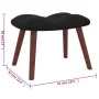 Entspannungssessel mit schwarzem Samthocker von vidaXL, Sessel - Ref: Foro24-328068, Preis: 120,99 €, Rabatt: %