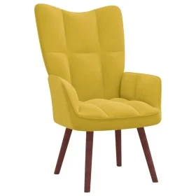 Mustard Yellow Velvet Relaxation Armchair by vidaXL, Armchairs - Ref: Foro24-328058, Price: 111,25 €, Discount: %