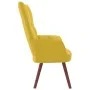 Sillón de relax de terciopelo amarillo mostaza de vidaXL, Sillones - Ref: Foro24-328058, Precio: 111,25 €, Descuento: %