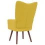 Sillón de relax de terciopelo amarillo mostaza de vidaXL, Sillones - Ref: Foro24-328058, Precio: 111,25 €, Descuento: %