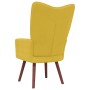 Sillón de relax de terciopelo amarillo mostaza de vidaXL, Sillones - Ref: Foro24-328058, Precio: 97,42 €, Descuento: %