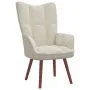 Relaxsessel aus cremeweißem Samt von vidaXL, Sessel - Ref: Foro24-328060, Preis: 128,36 €, Rabatt: %