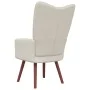 Relaxsessel aus cremeweißem Samt von vidaXL, Sessel - Ref: Foro24-328060, Preis: 128,36 €, Rabatt: %
