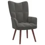 Relaxation armchair with dark gray velvet stool by vidaXL, Armchairs - Ref: Foro24-328063, Price: 125,56 €, Discount: %